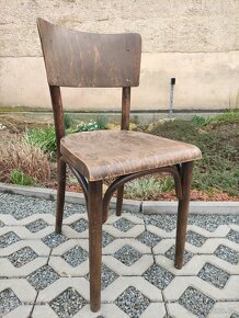 Starožitné dřevěné židle Thonet - 2 ks - 8