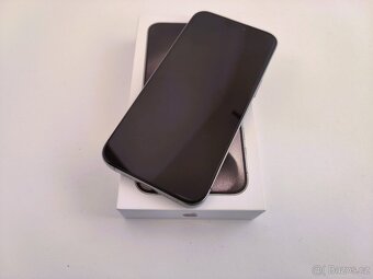 apple iphone 15 PRO 128gb Natural Titanium / Batéria 90% - 8
