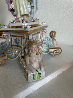 Porcelanový svícen Meissen Míšeň - 8
