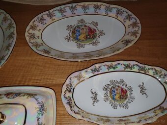 Jídelní servis perleťový listr Tři grácie - 8