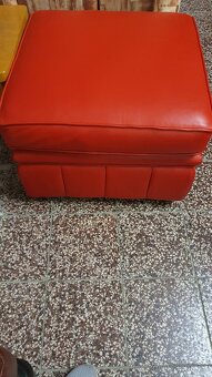 CHESTERFIELD ŠTÝL,KOŽENÁ SEDAČKA ČERVENÁ - 8