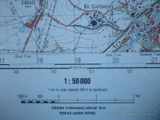 Vojenská profesionální tajná mapa Hořovice Zdice ČSLA - 8