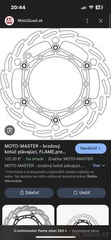 Oem ktm exc/ sx brembo strmen, kotuc, adapter - 8