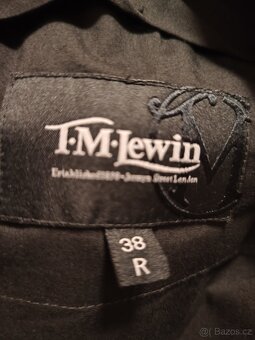 Pánský oblek T. M. Lewin - šedo-černý - 8