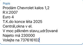 Chevrolet Kalos 1,2 - 8