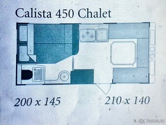 Karavan Calista 450, Soláry 400 Wp, rok 2003, 12V TV s DVD - 8