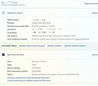 All In One PC počítač HP 23.8" - 8