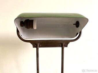 Starožitná stolní lampa bankéřka, DRGM, Německo - 8