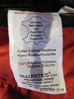 Dámská kožená bunda - křivák SLEVA - 8