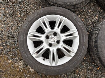 Alu orig letni sada Opel 4x100 6,5J ET40 195/55 R16 - 8