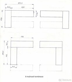 Jídelní kout - 2 lavice + konferenční stůl - 8