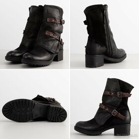 Dámské kozačky MJUS - kožené - 8