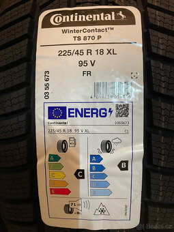 NOVÉ ZIMNÍ CONTINENTAL WC TS870P 225/45/18 95V XL FR DOT2024 - 8