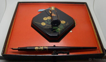 VINTAGE 1930 BOXED DUNHILL NAMIKI LACQUER NAMIKI STOLNÍ PERO - 8