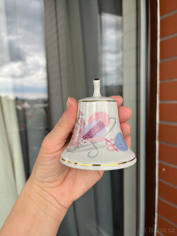 Porcelánový velikonoční zvonek 8.5 cm, Pirkenhammer - 8