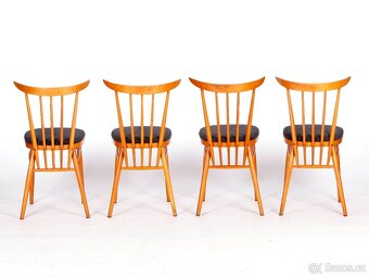 Stylové designové retro židle, bvúroba 1970, 4 klusy. - 8