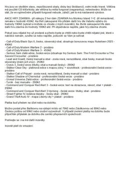 nové i použité PC hry v top stavu + AKCE hry ZDARMA - 8