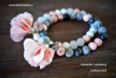 Minerální náramek náramky z minerálů na Valentýna a učitelky - 8