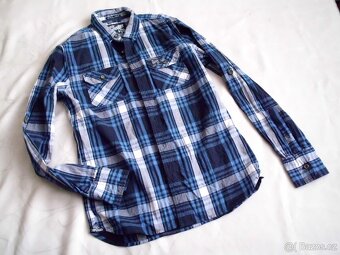 Superdry pánska slim roll up rukáv košeľa M - 8