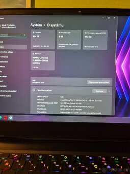 MSI GE66 Raider i7/ RTX 3070 8GB -LCD 300Hz, Záruka 17měs - 8
