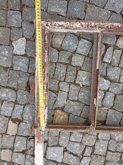 2 ks industriální, kovová okna - 8