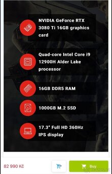 ASUS ROG Strix SCAR 17 G733ZX-KH067W Off Black - 8