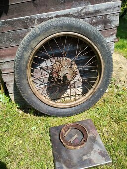 Kolo na wehrmacht motocykl DKV 350 nd v pískové barvě - 8