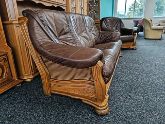 Sedací souprava 3 + 2 + 1 - kůže - 8