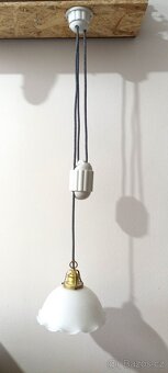 Stahovací lustr dle vlastního výběru stínítka i keramiky - 8