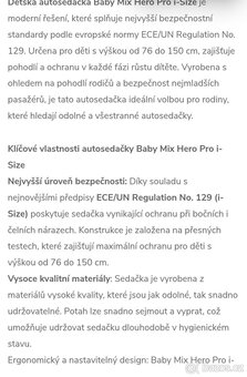 Dětská autosedačka - nová, nepoužitá - 8