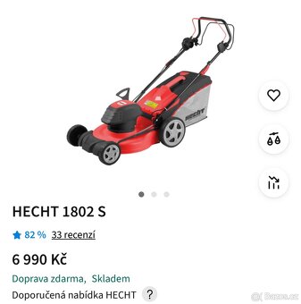 Sekačka s pojezdem Hecht 1802 S téměř nová - 8