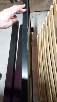 kovová postel 90x200 s lamelovým roštem - 8