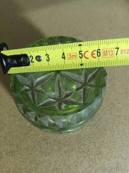 Sada parfémových flakonů, zelené sklo - 8