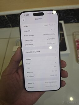 iPhone 16 Pro Max 256GB kompletní balení za dobrou cenu - 8