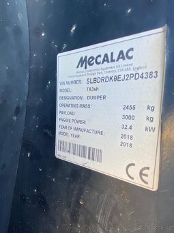 Kolový dempr MECALAC TA3SH - včetně SPZ - HYDROSTAT - 8