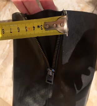 ČERNÉ DÁMSKÉ KOŽENÉ KOZAČKY značka ECCO - 8