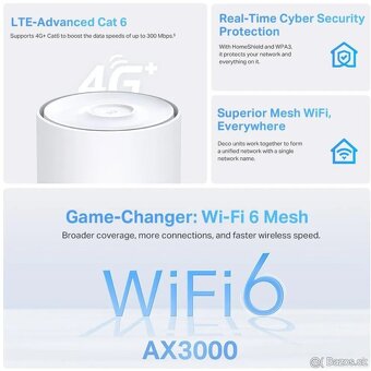 Predám TP-Link Deco X50-4G(1-pack), WiFi 6 Gigabit mesh syst - 8
