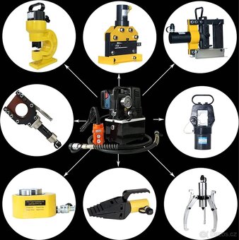 Elektrické hydraulické čerpadlo 1200W 700Bar - 8