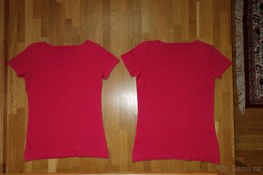 Tmavě růžové dívčí letní tričko vel.146-jen jedno - 8