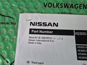 Styling Kit bílá barva Nissan Micra (K13) KE6003H007WH , KE6 - 8