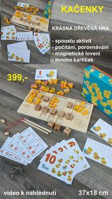 Nové dřevěné montessori hry a hračky - 8