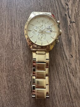 Pánské hodinky Festina zlaté - 8