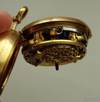 Zlaté kapesní hodinky špindlovky - 8