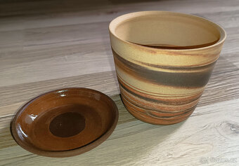 Sada 3 ks keramických květináčů - 8