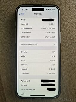 iPhone 15 pro max 512gb - 8