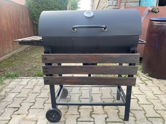Velký grill/udírna Heckermann včetně příslušenství - 8