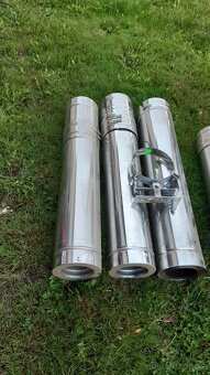 Komínová nerezová sestava pro peletová kamna 130mm - 8