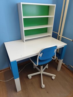 Dětský psací stůl Pahl Ikea s nástavcem - 8
