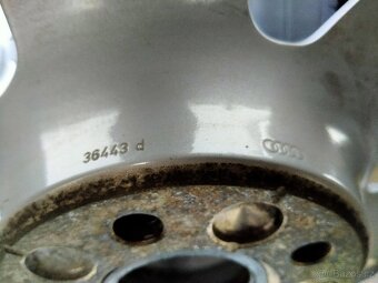 Alu kola originál Audi, 8J x r17, 5x112, ET 39, Letní pneu - 8