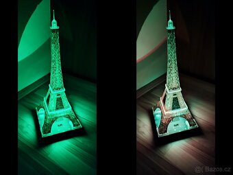 3D Puzzle Eiffelova věž - led osvětlení, 216 dílků - 8